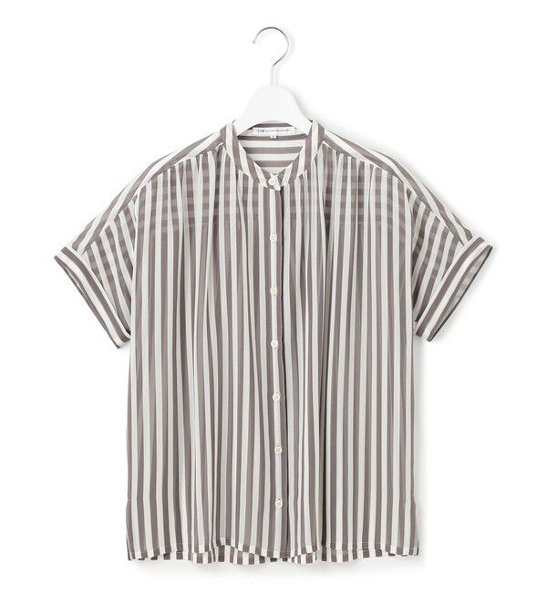 23区「【WEB&一部店舗限定/洗える】ストライププリント シフォン ブラウス」|シャツ・ブラウス|
