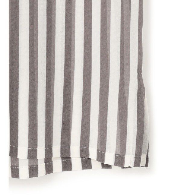 23区「【WEB&一部店舗限定/洗える】ストライププリント シフォン ブラウス」|シャツ・ブラウス|