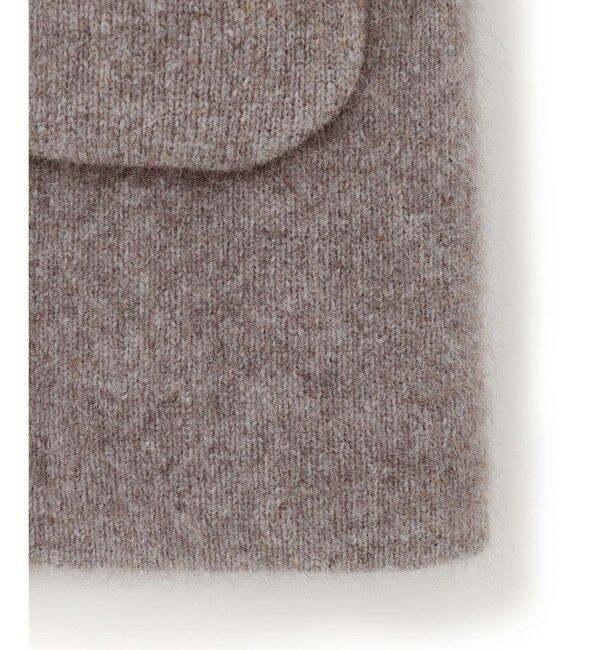 23区「【洗える】ラクーンブレンドダブルフェイス フーディー ニットカーディガン」|カーディガン|