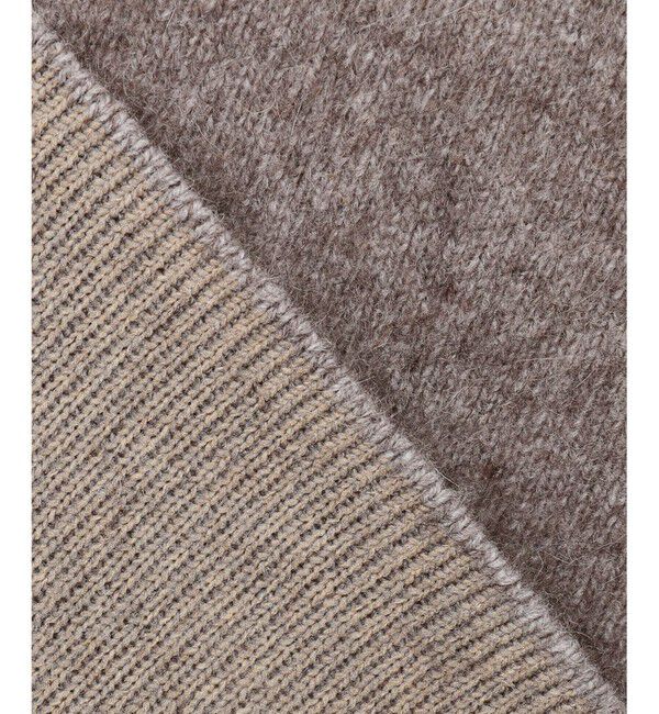 23区「【洗える】ラクーンブレンドダブルフェイス フーディー ニットカーディガン」|カーディガン|