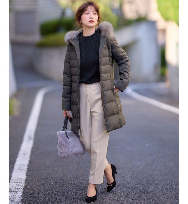 ANY SIS「【大人百花掲載 ヨンアさん着用】シリーズ累計7万本突破！サーモ2WAYストレッチ テーパードパンツ」|その他|