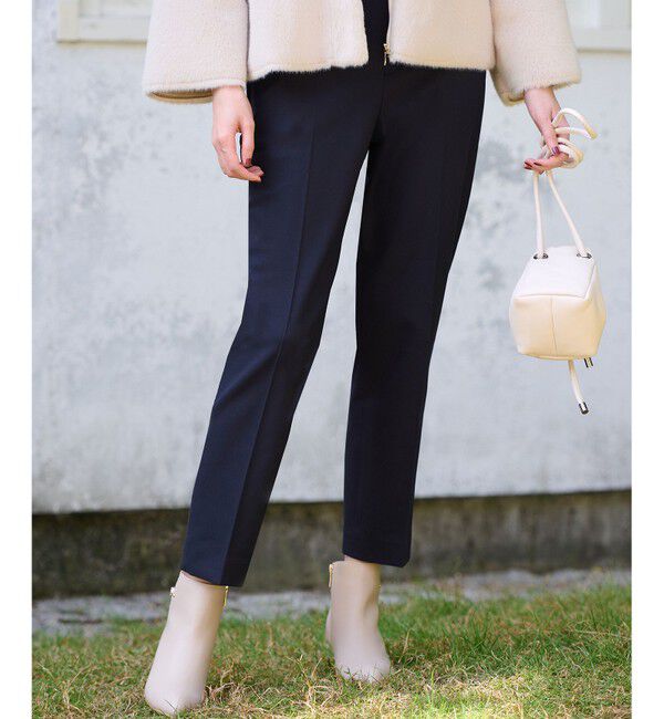 ANY SIS「【大人百花掲載 ヨンアさん着用】シリーズ累計7万本突破！サーモ2WAYストレッチ テーパードパンツ」|その他|ネイビー