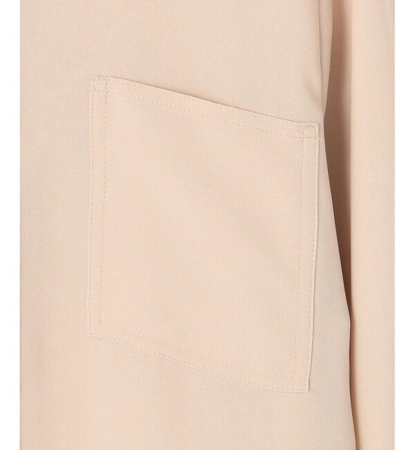 BEIGE,「【WEB限定・洗える】CLARION / ゴールド釦クルーネックブラウス」|シャツ・ブラウス|