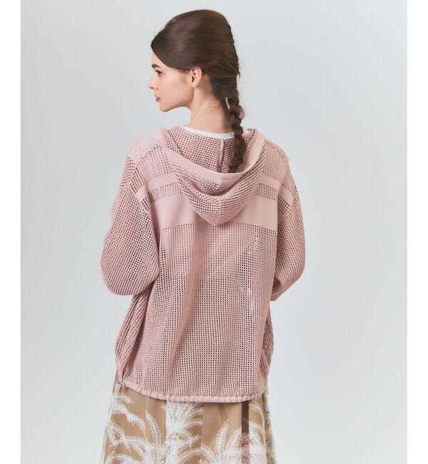 Grace Class「ボーダーメッシュフーディ」|パーカー|