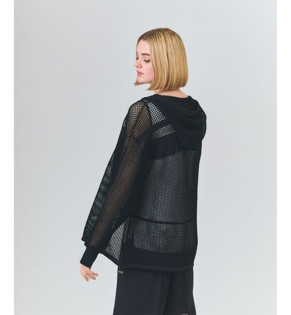 Grace Class「ボーダーメッシュフーディ」|パーカー|