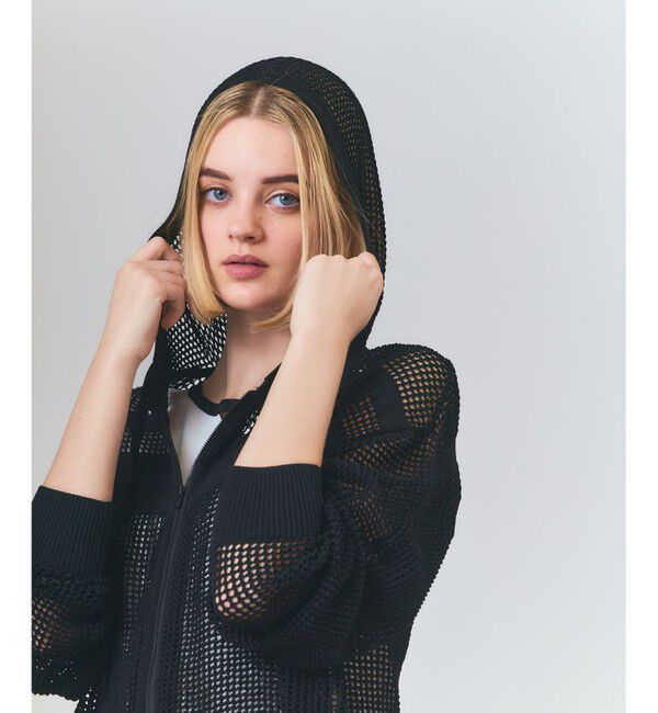 Grace Class「ボーダーメッシュフーディ」|パーカー|