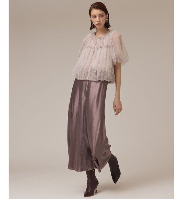 Diagram「チュールシアーブルゾン」|ブルゾン・スタジャン|ベージュ