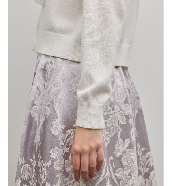 GRACE CONTINENTAL「フリルニットカーディガン」|カーディガン|