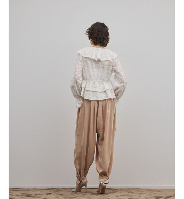 GRACE CONTINENTAL「エンブロイダリーフリルブラウス」|シャツ・ブラウス|