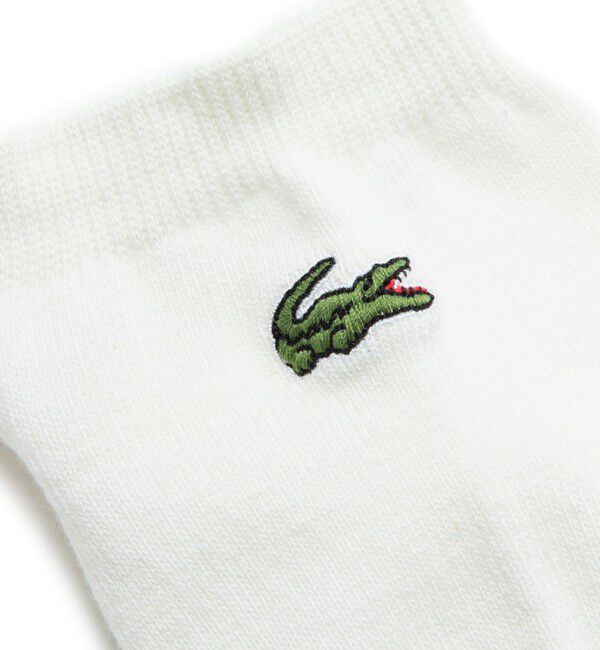 LACOSTE「足底パイル ロゴ スニーカー丈ソックス」|ソックス|