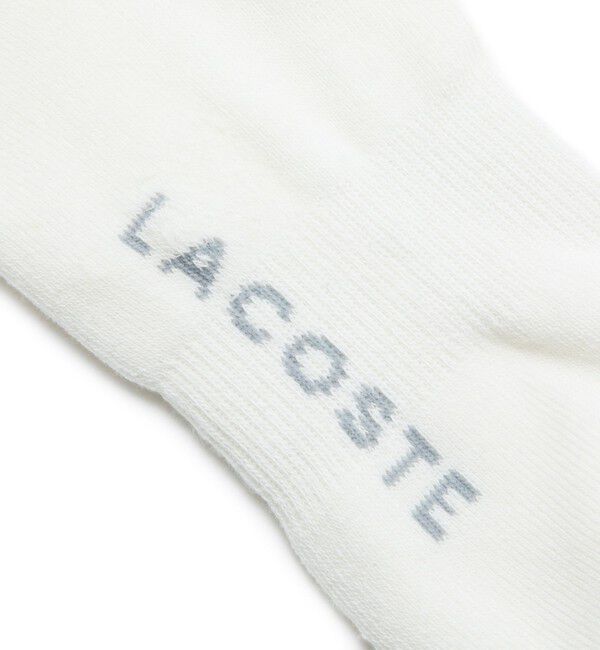 LACOSTE「足底パイル ロゴ スニーカー丈ソックス」|ソックス|