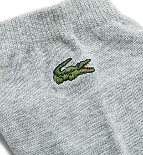 LACOSTE「足底パイル ロゴ スニーカー丈ソックス」|ソックス|