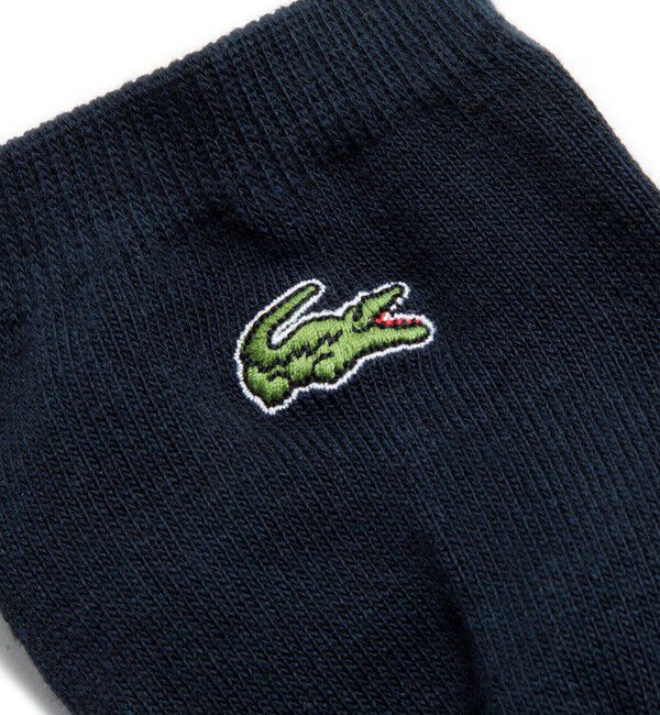 LACOSTE「足底パイル ロゴ スニーカー丈ソックス」|ソックス|