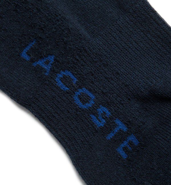 LACOSTE「足底パイル ロゴ スニーカー丈ソックス」|ソックス|
