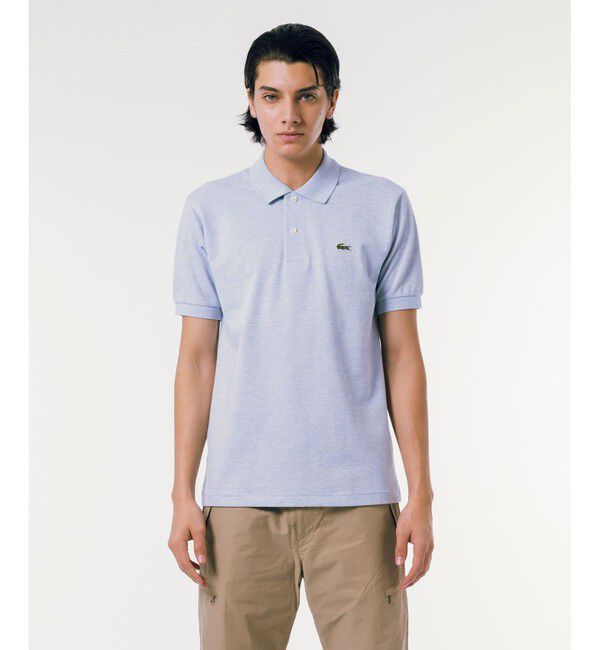 LACOSTE「『L1264』定番半袖ポロシャツ（杢糸）」|ポロシャツ|ライトブルーグレー