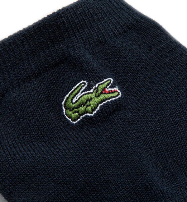 LACOSTE「ロゴパイルスニカー丈ソックス」|ソックス|