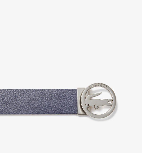 LACOSTE「シルバーサークルバックルベルト」|ベルト|