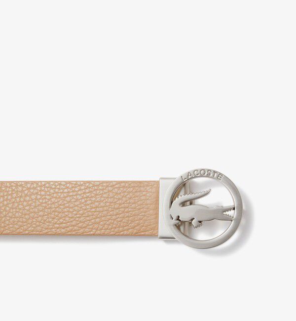 LACOSTE「シルバーサークルバックルベルト」|ベルト|