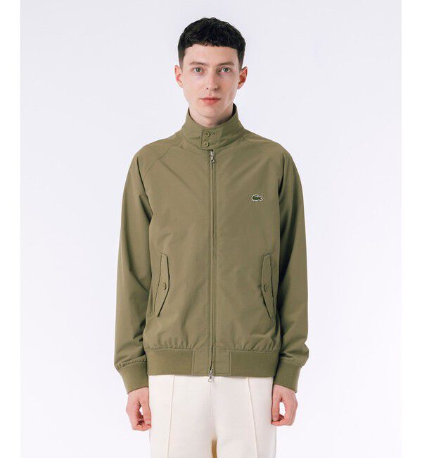 LACOSTE「2.5レイヤースイングトップ スタンドジップジャケット / スタンドブルゾン」|ブルゾン・スタジャン|カーキ