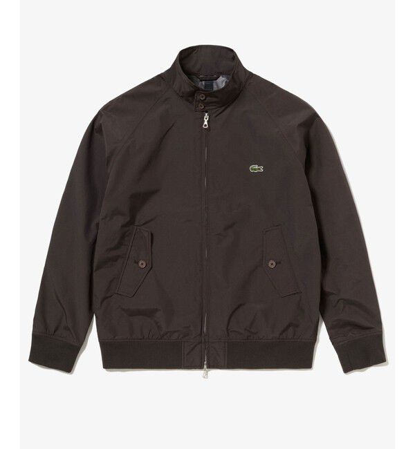 LACOSTE「2.5レイヤースイングトップ スタンドジップジャケット / スタンドブルゾン」|ブルゾン・スタジャン|ダークブラウン