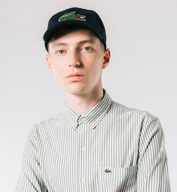 LACOSTE「クールマックスブレンド鹿の子地ストライプシャツ」|シャツ・ブラウス|