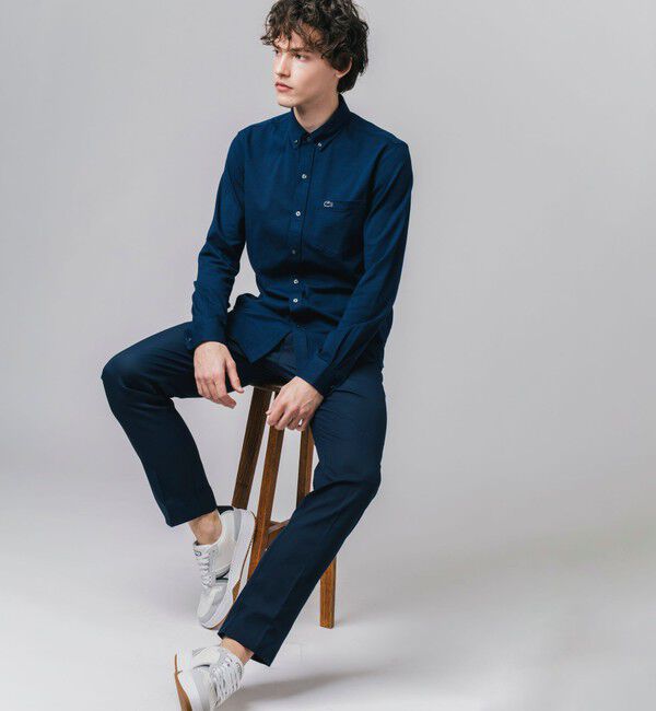 LACOSTE「クールマックスブレンド鹿の子地シャツ」|シャツ・ブラウス|