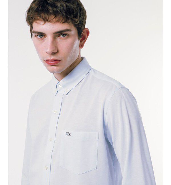 LACOSTE「クールマックスブレンド鹿の子地シャツ」|シャツ・ブラウス|