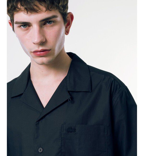 LACOSTE「コットンバックサテンオープンカラーシャツ」|シャツ・ブラウス|