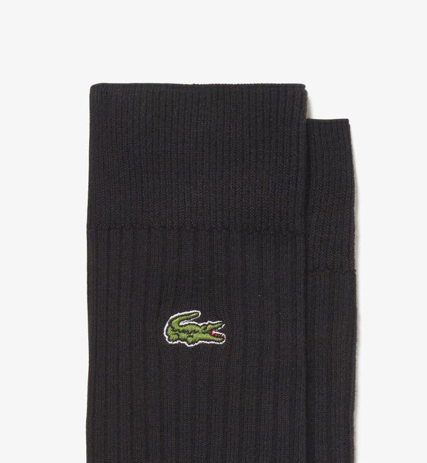LACOSTE「クロックエンブレム3&times;2リブニットソックス」|ソックス|