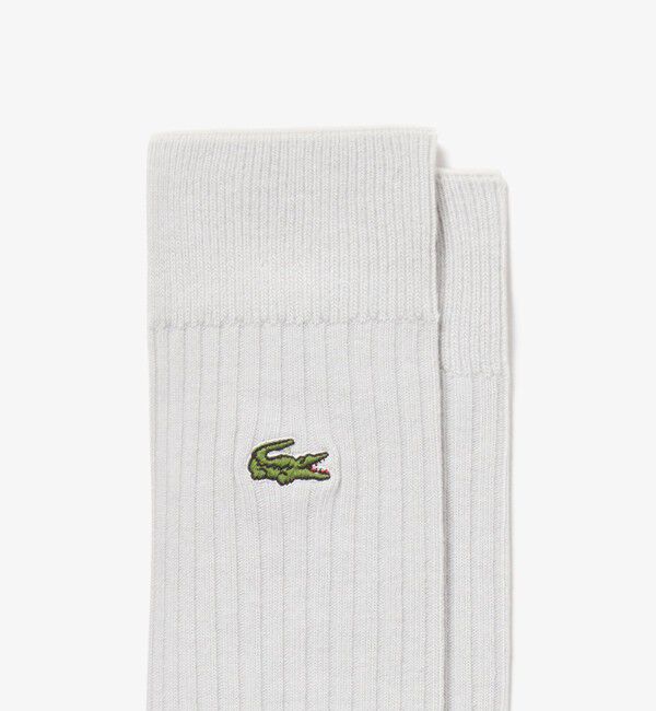 LACOSTE「クロックエンブレム3&times;2リブニットソックス」|ソックス|