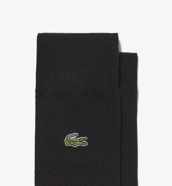 LACOSTE「ヘリンボーンニットソックス」|ソックス|