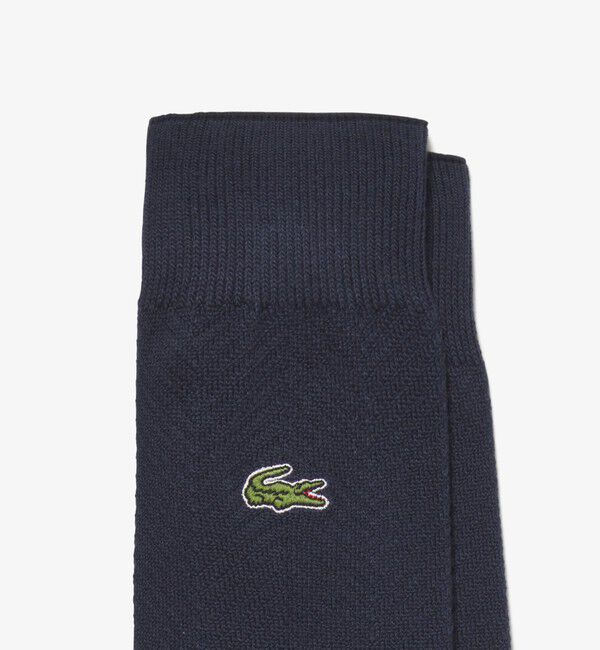 LACOSTE「ヘリンボーンニットソックス」|ソックス|