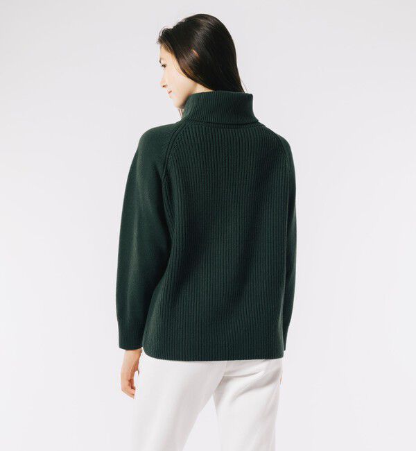 LACOSTE「ミドルゲージタートルネックニットセーター」|ニット・セーター|