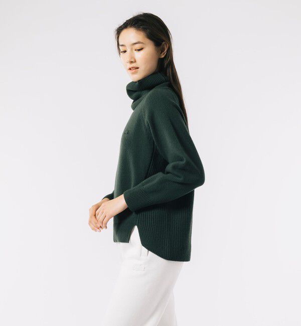 LACOSTE「ミドルゲージタートルネックニットセーター」|ニット・セーター|