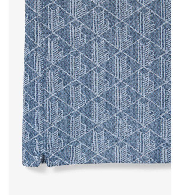 LACOSTE「モノグラムジャカード半袖ポロシャツ」|ポロシャツ|