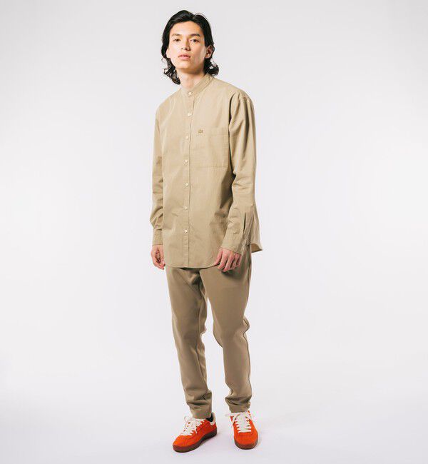 LACOSTE「オーバーサイズ スタンドカラーシャツ」|シャツ・ブラウス|