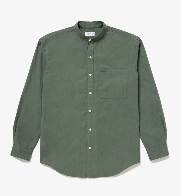 LACOSTE「オーバーサイズ スタンドカラーシャツ」|シャツ・ブラウス|