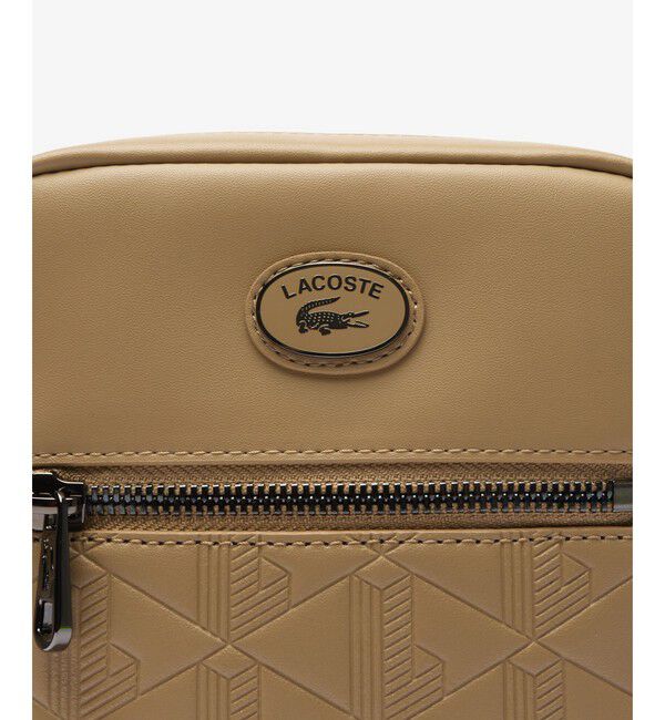 LACOSTE「NOMOGRAMME スプレットレザー モノグラムショルダーバッグ」|ショルダー・メッセンジャー|