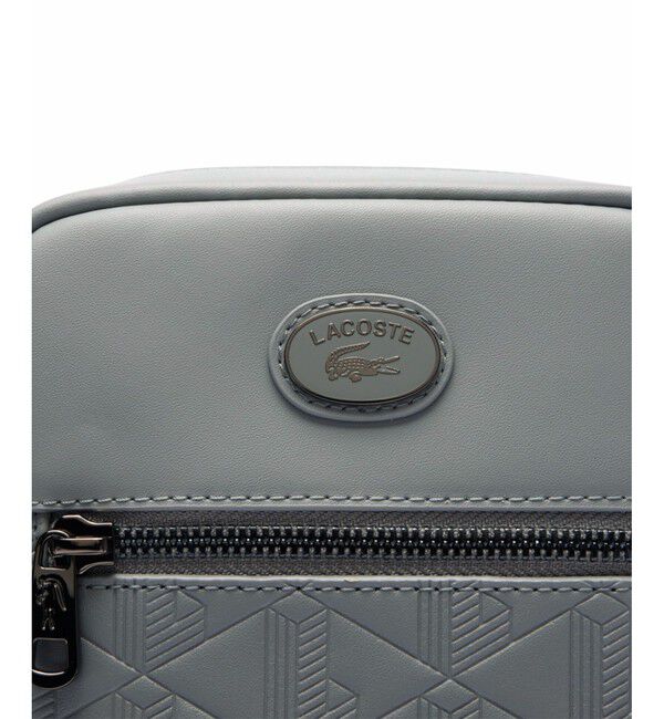 LACOSTE「NOMOGRAMME スプレットレザー モノグラムショルダーバッグ」|ショルダー・メッセンジャー|