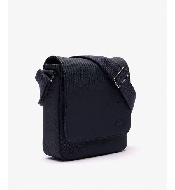 LACOSTE「メンズクラシック スリムフラップサッチェルバッグ / ショルダーバッグ」|ショルダー・メッセンジャー|