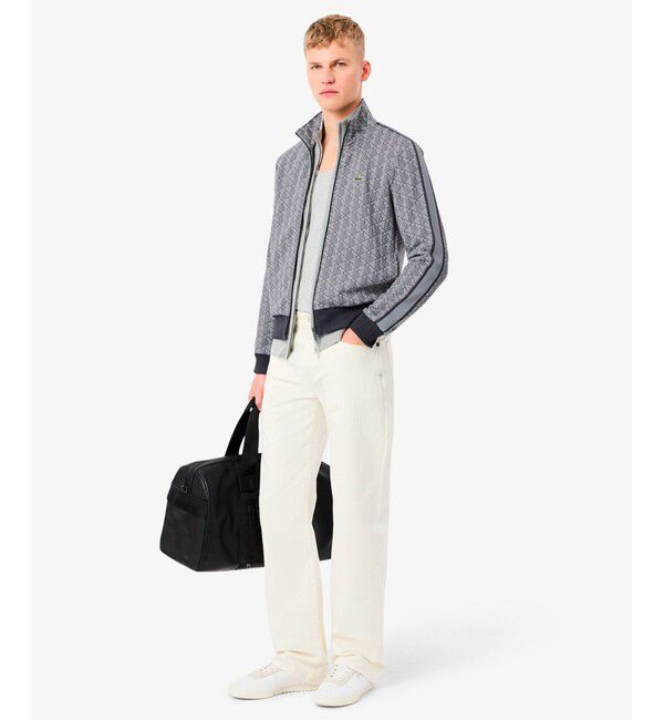 LACOSTE「モノグラムジャカードトラックジャケット 【セットアップ対応】」|スウェット・ジャージ|