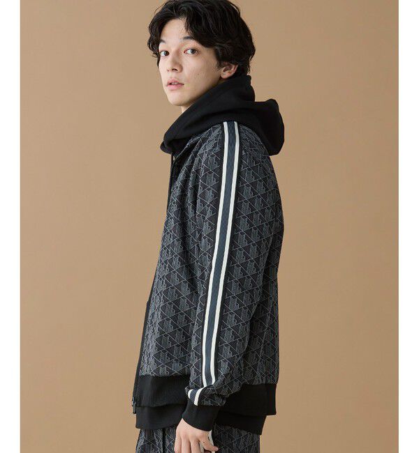 LACOSTE「モノグラムジャカードトラックジャケット 【セットアップ対応】」|スウェット・ジャージ|