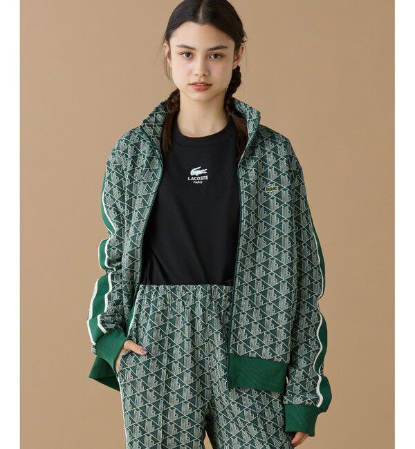 LACOSTE「モノグラムジャカードトラックジャケット 【セットアップ対応】」|スウェット・ジャージ|