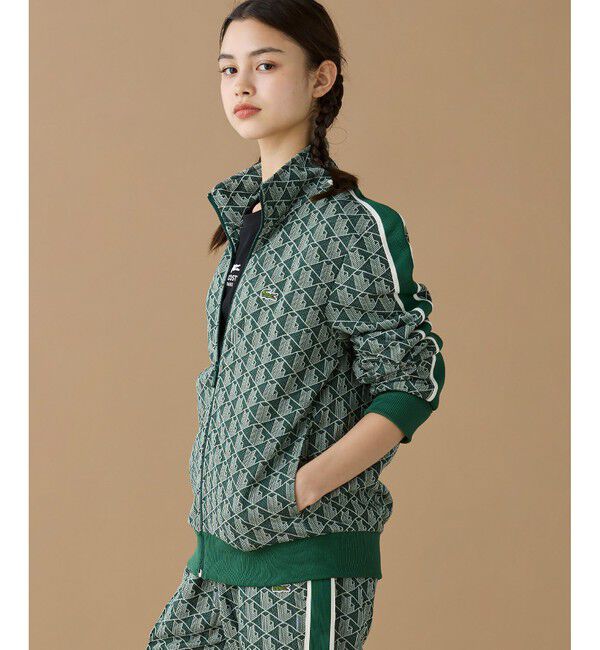 LACOSTE「モノグラムジャカードトラックジャケット 【セットアップ対応】」|スウェット・ジャージ|