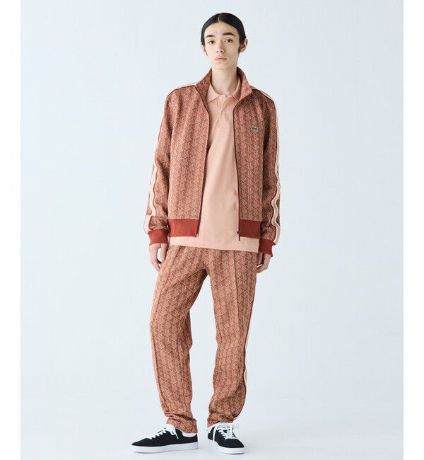 LACOSTE「モノグラムジャカードトラックジャケット 【セットアップ対応】」|スウェット・ジャージ|
