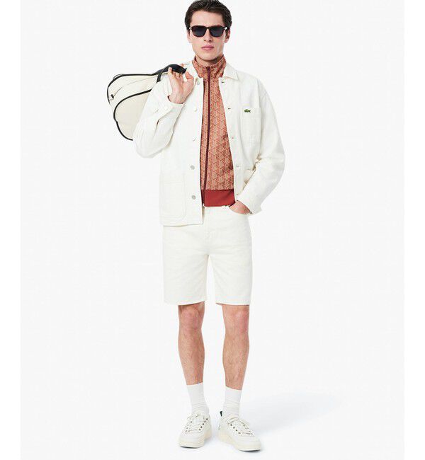 LACOSTE「モノグラムジャカードトラックジャケット 【セットアップ対応】」|スウェット・ジャージ|