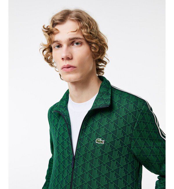 LACOSTE「モノグラムジャカードトラックジャケット 【セットアップ対応】」|スウェット・ジャージ|