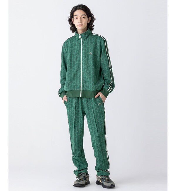 LACOSTE「モノグラムジャカードトラックジャケット 【セットアップ対応】」|スウェット・ジャージ|