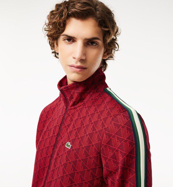 LACOSTE「モノグラムジャカードトラックジャケット 【セットアップ対応】」|スウェット・ジャージ|