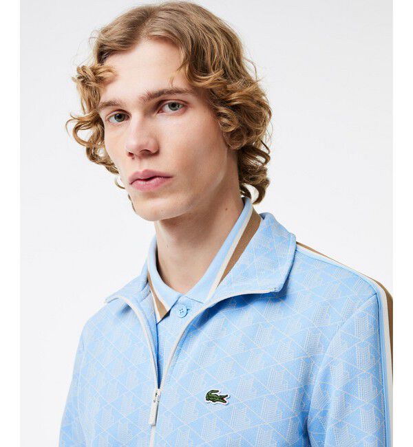 LACOSTE「モノグラムジャカードトラックジャケット 【セットアップ対応】」|スウェット・ジャージ|